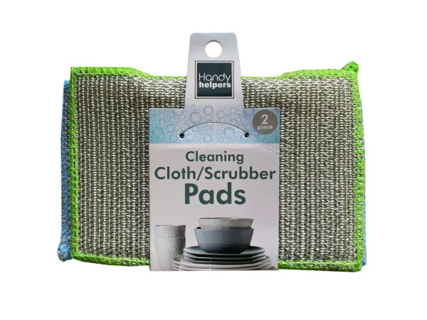 bulk buys HA480 - Durable 2-Piece Kitchen Cleaning Cloths & Scrubbers Set