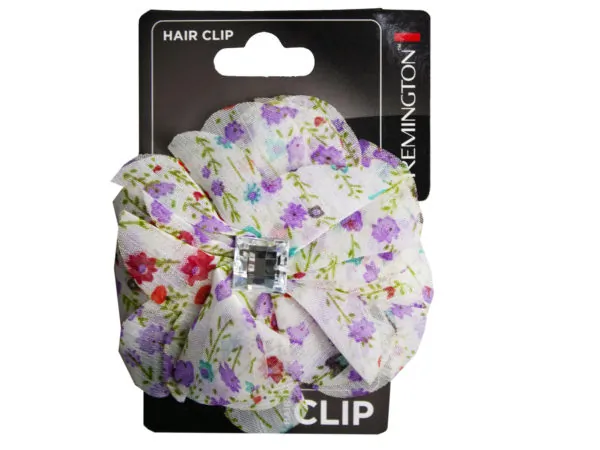 Bulk Buys CA586 — Chic Floral Salon Clip with Sparkling Gems