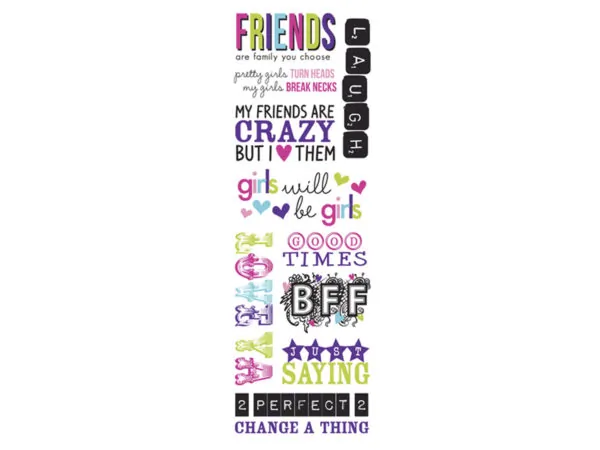 bulk buys CH366 - Momenta Friendship Phrase Stickers - 10 Motivational Quotes