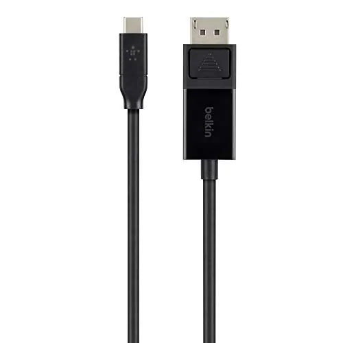 Belkin B2B103-06-BLK — BELKIN B2B103-06-BLK USB-C TO DISPLAYPORT CABLE - USB-C LEFT CONNECTOR - MALE LE