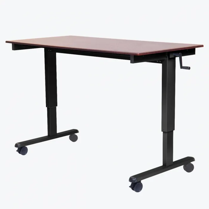Luxor STANDCF60-BK/DW — Adjustable High Speed Crank Stand Up Desk - 60 inches