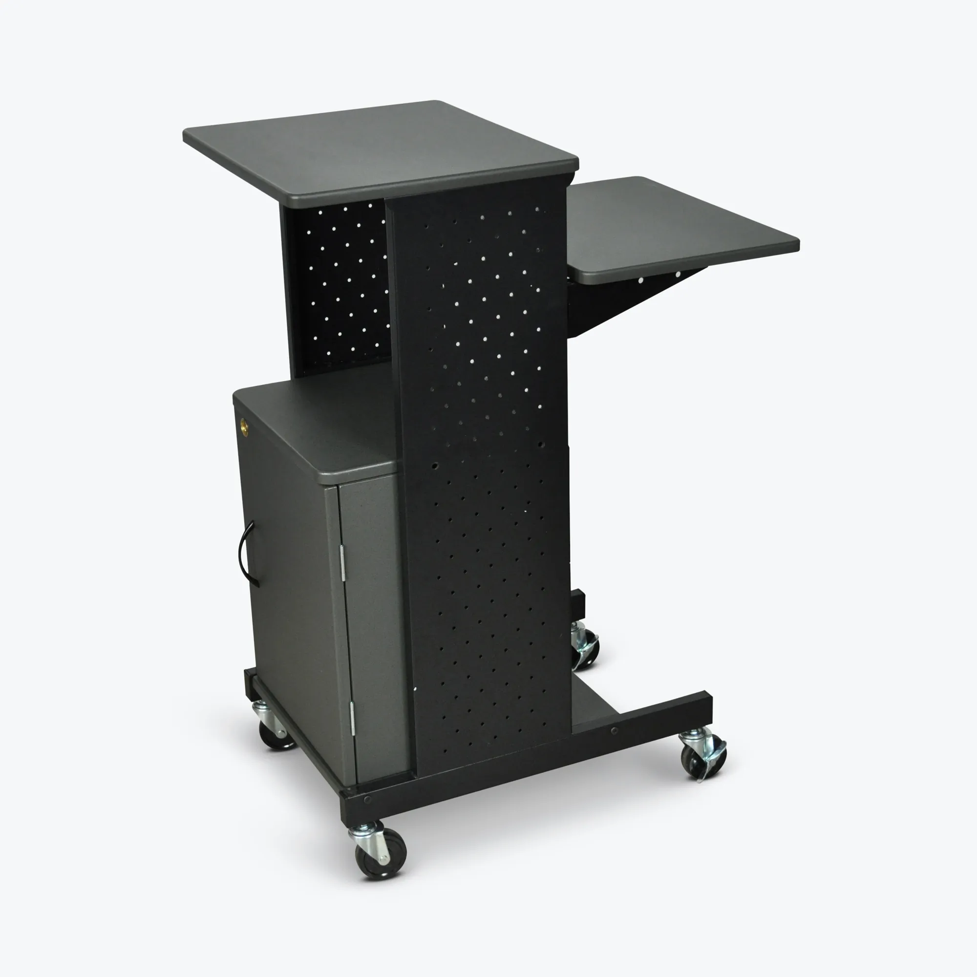 Luxor PS4000C - Luxor Mobile Presentation Cart with Cabinet and Shelves