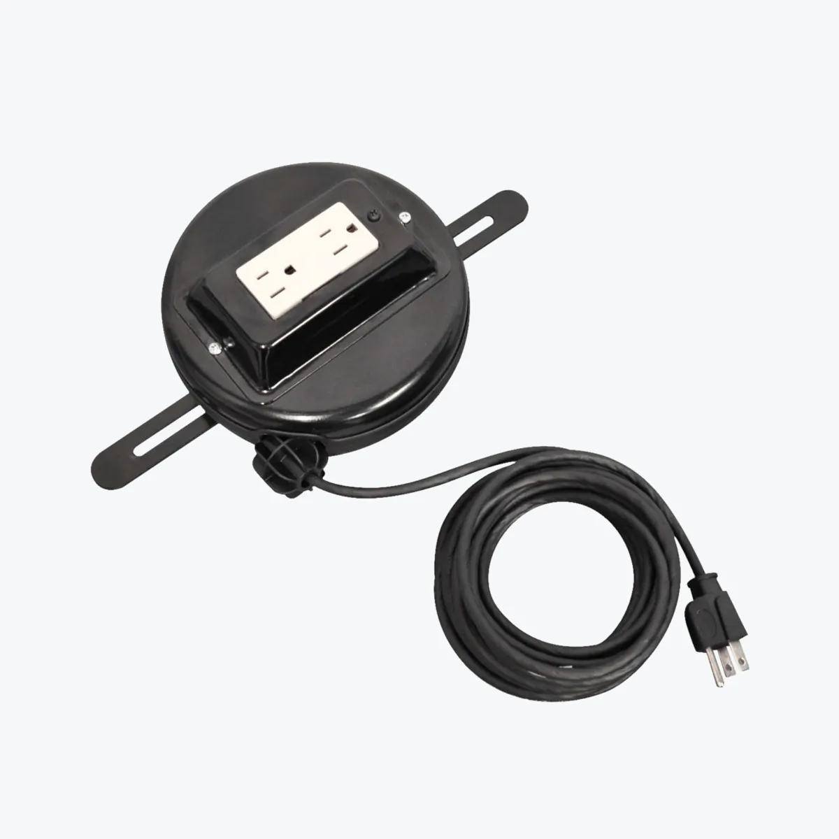 Luxor RE20 — Luxor 20-Foot Retractable Power Cord with Dual Outlets