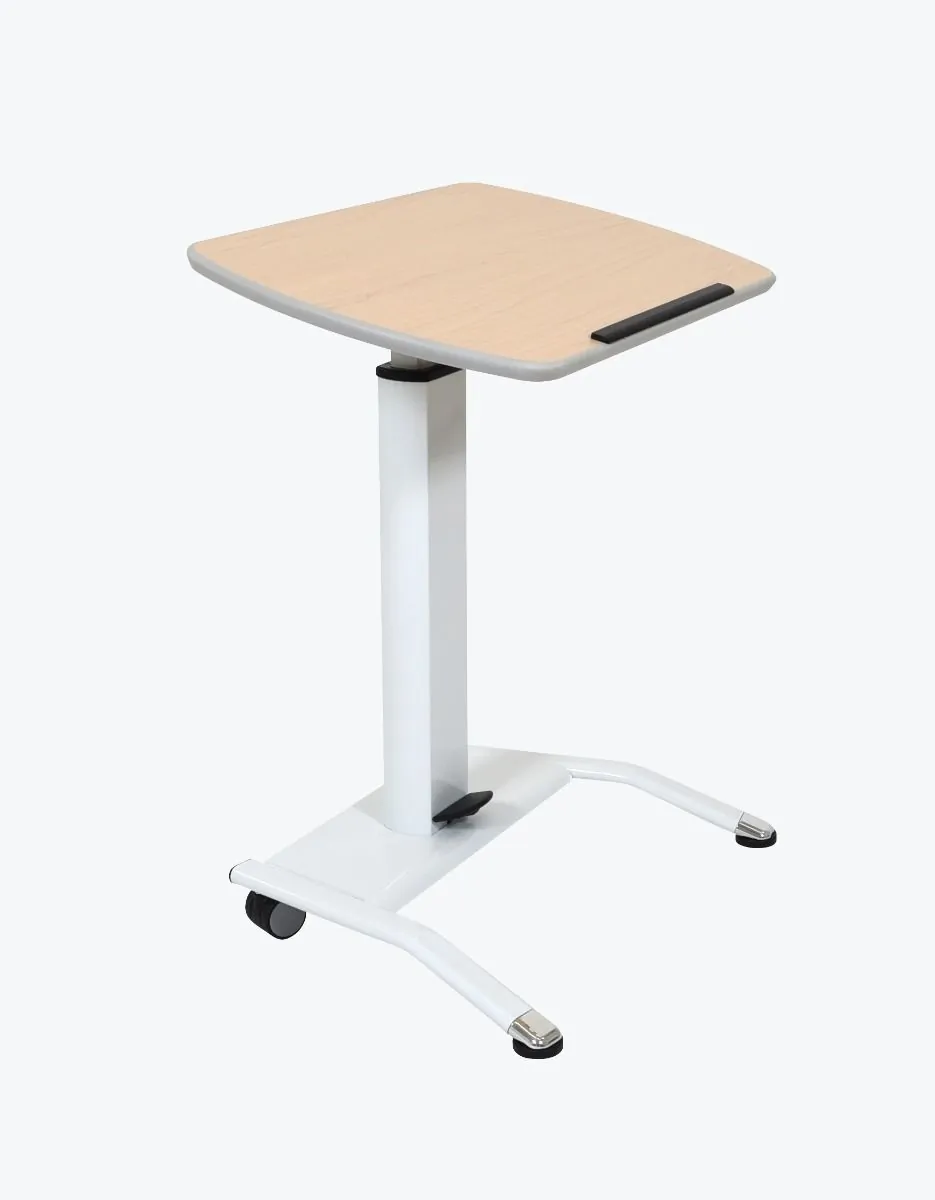 Luxor LX-PNADJ-LW — Adjustable Pneumatic Lectern with Mobility Features