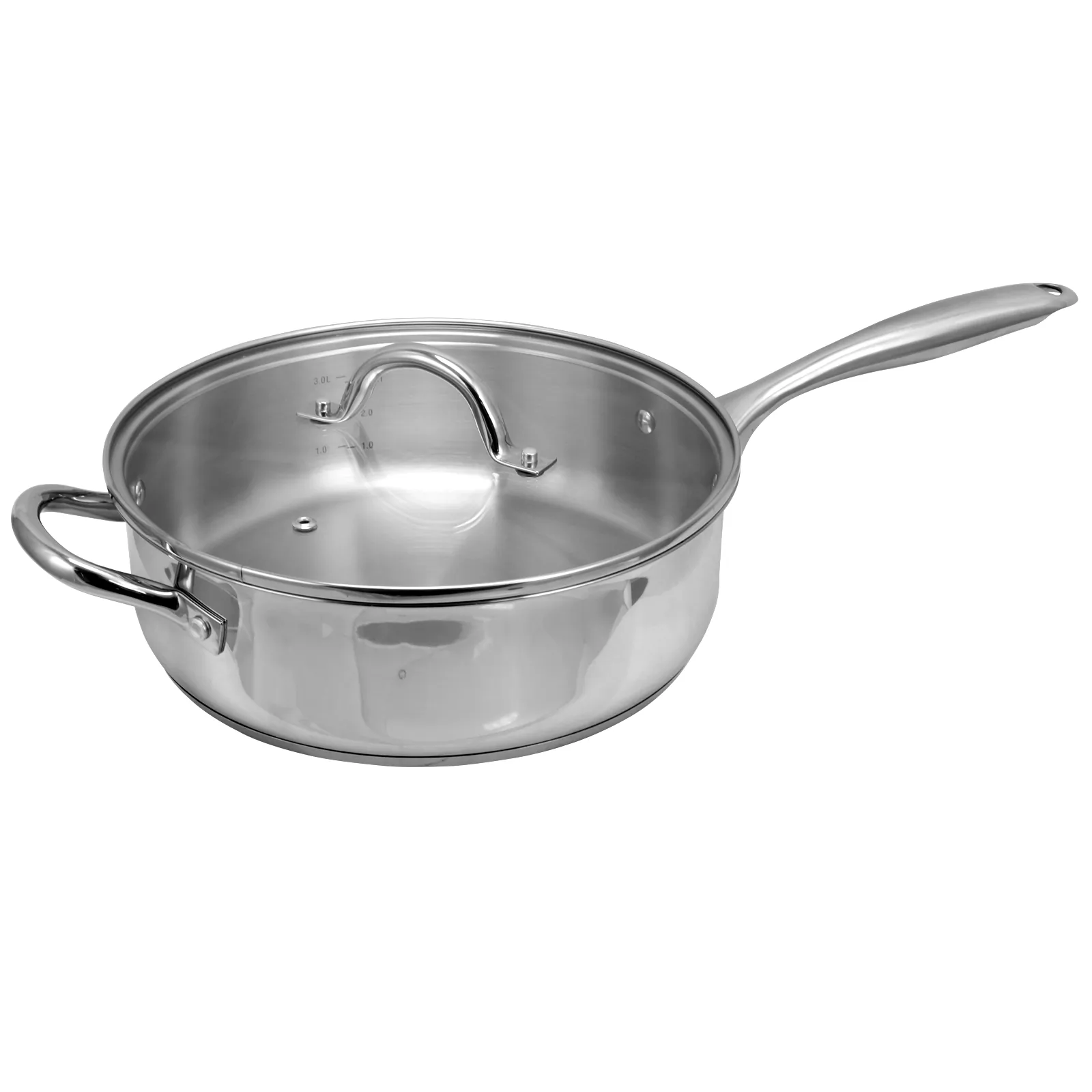 OSTER 75843.02 — Oster Cuisine Saunders 4.2 Quart Sauté Pan with Lid