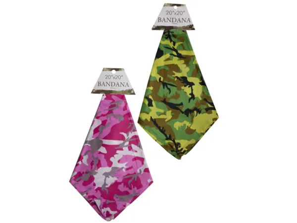 Bulk Buys MO124 — Assorted Camouflage Bandanas - 2 Pack