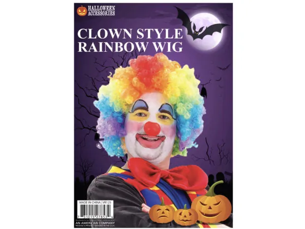 Bulk Buys VR125 — Rainbow Afro Wig for Costume and Parties