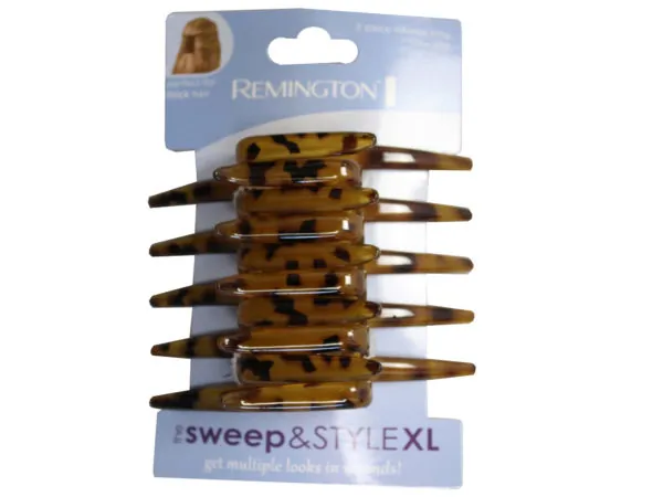 bulk buys BB842 - Extra Large Cheetah Print Styling Comb for All Hair Types