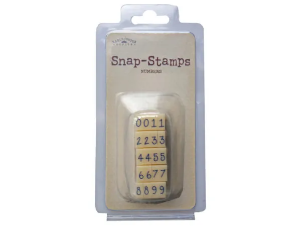 bulk buys SA715 - Snap Stamps Set Numbers - Casual 18 Design