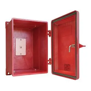 GAI-Tronics 255-003RD — Red Weatherproof Telephone Enclosure for Outdoor Use
