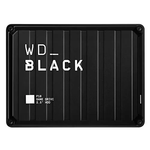 Western Digital WDBA3A0050BBK-WESN — 5TB P10 Game Drive for Console - USB 3.1 Portable Storage