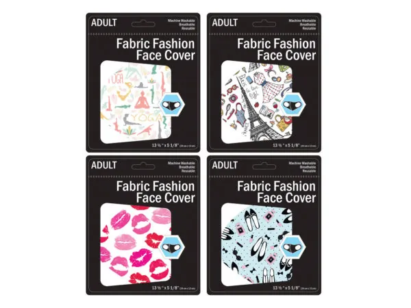 bulk buys MO146 - Stylish Womens Washable Face Masks - Assorted Designs