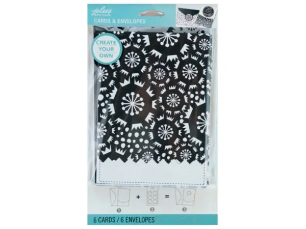 bulk buys GO109 - Chic Neutral Greeting Cards & Envelopes Set