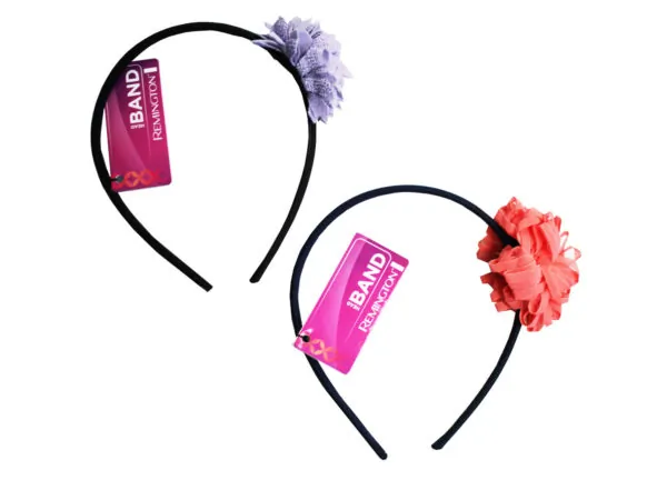 Bulk Buys BB833 — Assorted Color Flower Headband - Perfect for All Occasions