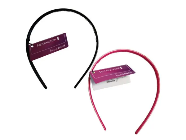 Bulk Buys BB825 — Sparkling Thin Glitter Headbands - Pink & Silver
