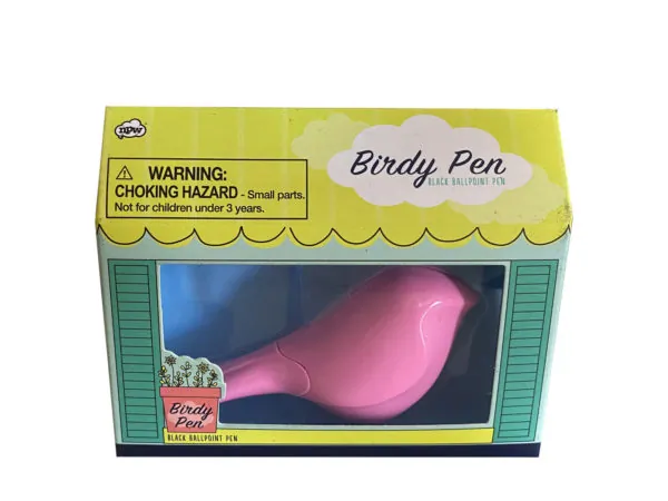 bulk buys CA449 - Cute Pink Birdy Pen - Perfect for Notes and Doodles