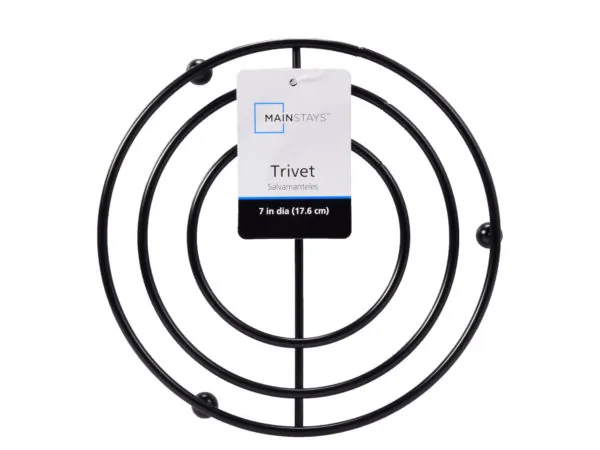 bulk buys GE515 - Mainstays Stylish Black Wire Trivet for Displaying Dishes