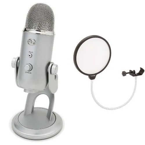 Logitech 988-000103 — Blue Yeti USB Microphone - Silver Edition