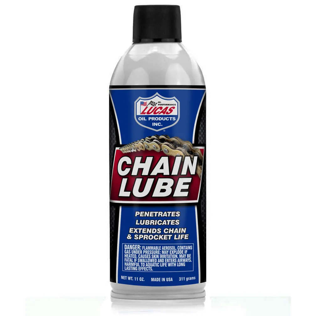 LUCASOIL 10393 — Lucas Oil Chain Lube Spray - 11 Oz for Heavy-Duty Use