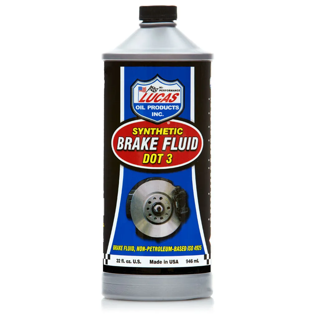LUCASOIL 10826 — Lucas Oil DOT 3 Brake Fluid - 1 Quart Bottle for Vehicles