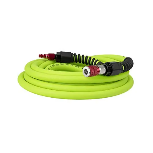 FLEXZILLA HFZP3825YW2D — Flexzilla Pro 3/8in x 25ft Air Hose with ColorConnex Coupler
