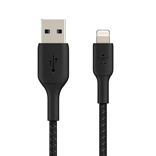 Belkin CAA002BT2MBK — BOOSTCHARGE BRAIDED LIGHTNING TO USB-A CABLE (2M / 6.6FT, BLACK)