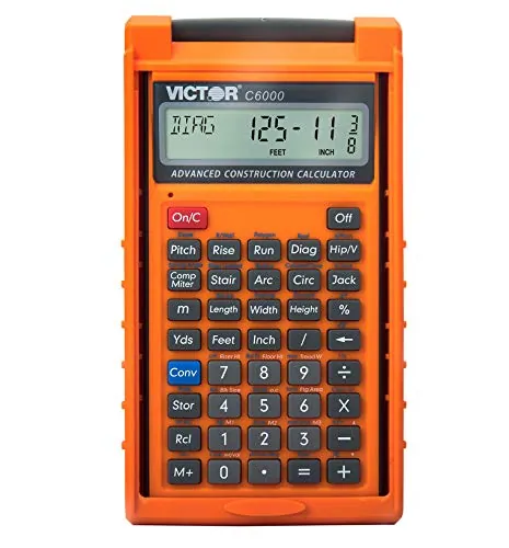 Victor Tech C6000 - Victor C6000 Advanced Construction Calculator - LCD Display,
