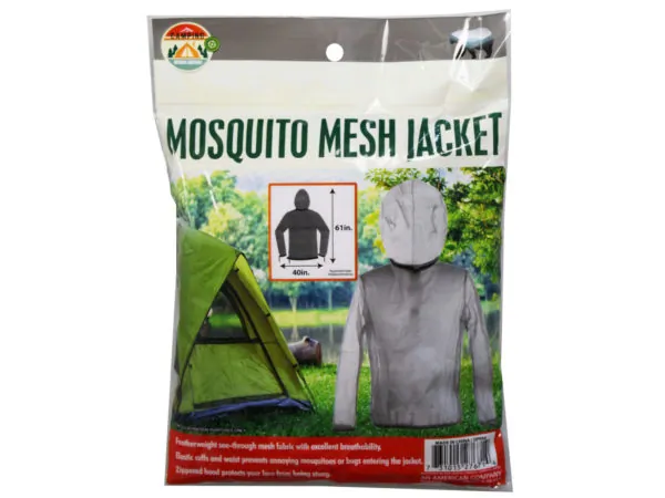 Bulk Buys OP994 — Protective Mosquito Mesh Jacket with Detachable Face Mask
