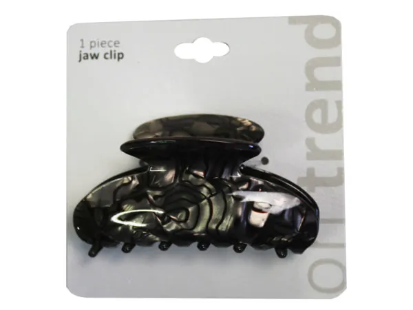 Bulk Buys CA635 — Elegant Laege Marble Jaw Clip for Stylish Hair Control