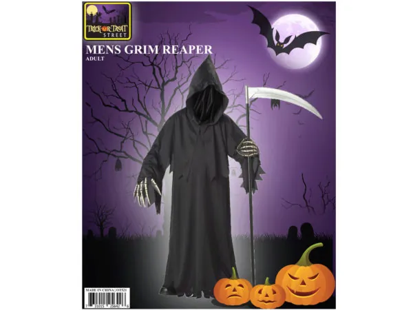 bulk buys OT521 - Mens Grim Reaper Graphic Tee for Casual Wear