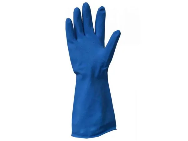 bulk buys GE464 - Heavy Duty Reusable Blue Gloves for Adults - Medium Size