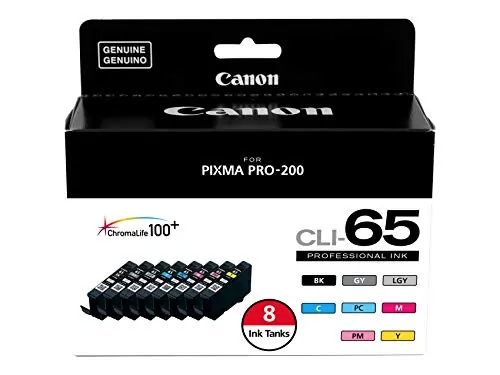 CANON 4215C007 — Canon CLI-65 8-Color Ink Tank Value Pack for PIXMA Pro-200