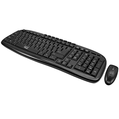 Adesso WKB-1330CB — ADESSO 2.4GHZ WIRELESS  EASYTOUCH DESKTOP MULTIMEDIA KEYBOARD AND MOUSE COMBO.