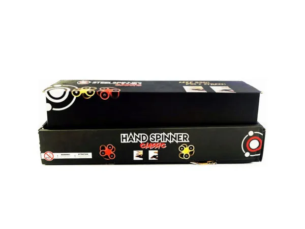 Bulk Buys KA786 — Steel Classic Hand Spinner with Countertop Display