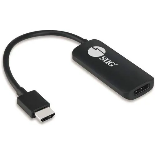 Siig CB-H21811-S1 — SIIG HDMI TO DISPLAYPORT 1.2 4K 60HZ ADAPTER (CB-H21811-S1)