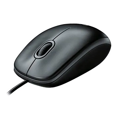 Logitech 910-001439 - Logitech B100 Optical USB Mouse - Optical - Cable - Black - 