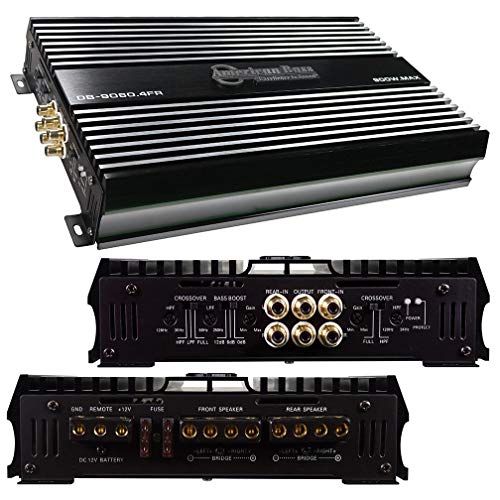 American Bass DB90804FR - American Bass 4 Channel Amp 150x4 @ 2 ohn