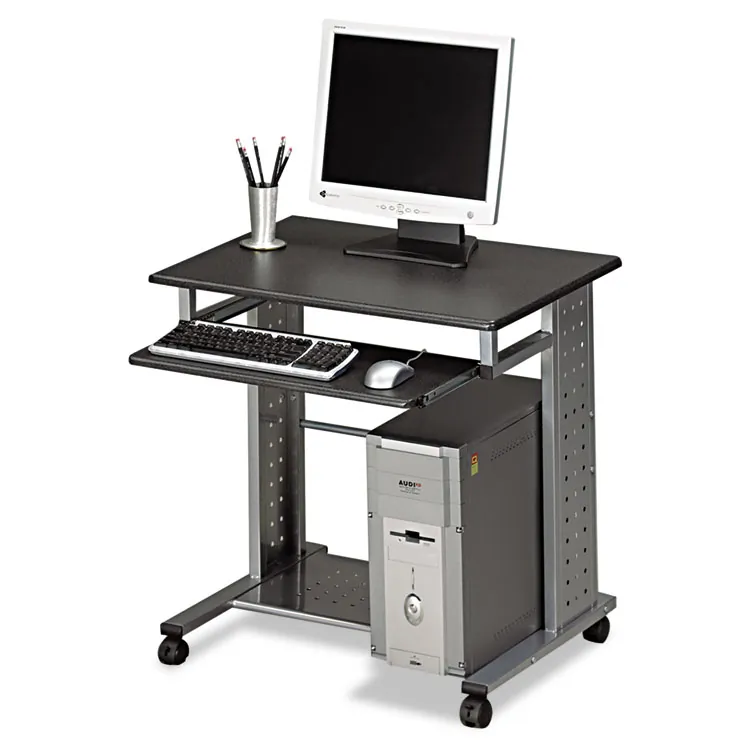 SAFCO PRODUCTS MLN 945ANT — Mayline Mobile Workstation - Rectangle Top - 29.75 Height x 29.75 Width x 23.50 Depth - Assembly Required - Charcoal Black - Steel