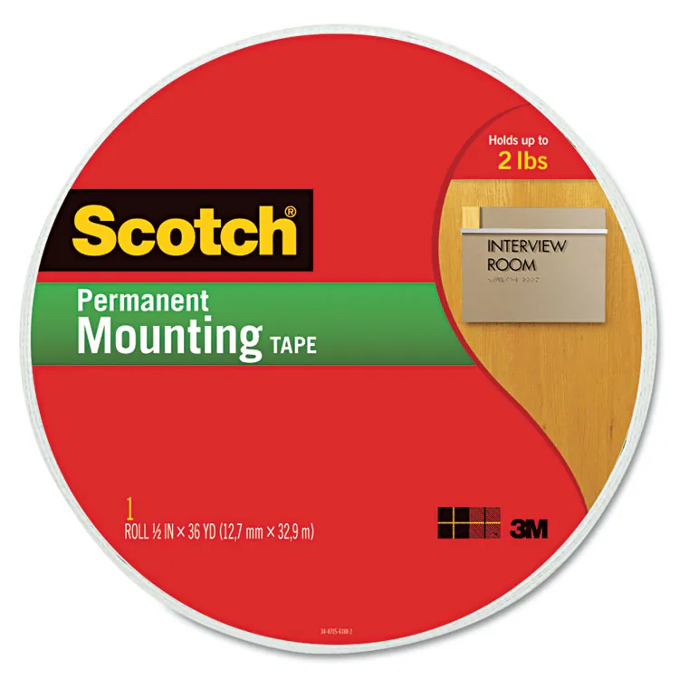 3M 111S-SQ-16 — SCOTCH INDOOR DOUBLE-SIDED MOUNTING SQUARES 111S-SQ-16, 1 IN X 1 IN (2.54 CM X 2