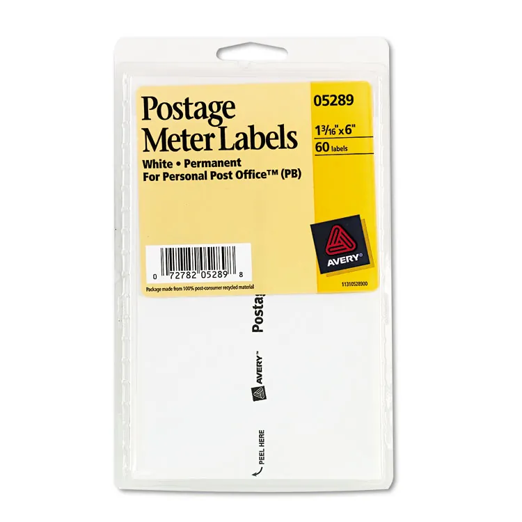 Avery Dennison AVE 05289 — Avery® Address Label - Permanent Adhesive - Rectangle - White - Paper - 2 / Sheet - 30 Total Sheets - 60 Total Label(s) - 3