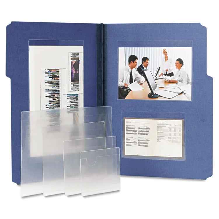 SMEAD MANUFACTURING CO. SMD 68123 — Smead Self-Adhesive Pockets - Clear - Poly - 100 / Box