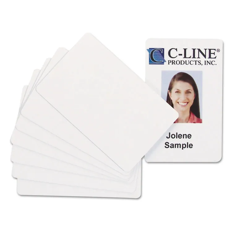C-LINE CLI 89007 — C-Line Graphics Quality Video Grade PVC Card - 100/PK, 89007