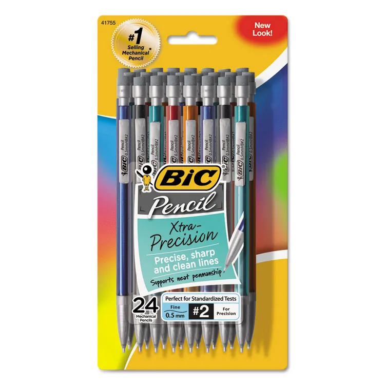 BIC BIC MPLMFP241 — BIC Xtra-Precision Mechanical Pencils - # 2.5 Lead - 0.5 mm Lead Diameter - Assorted Barrel - 24 / Pack
