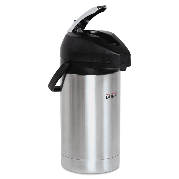 BUNN-O-MATIC BUN 321300000 - BUNN 3 Liter Stainless Steel Airpot - 3.2 quart (3 L) - Stai