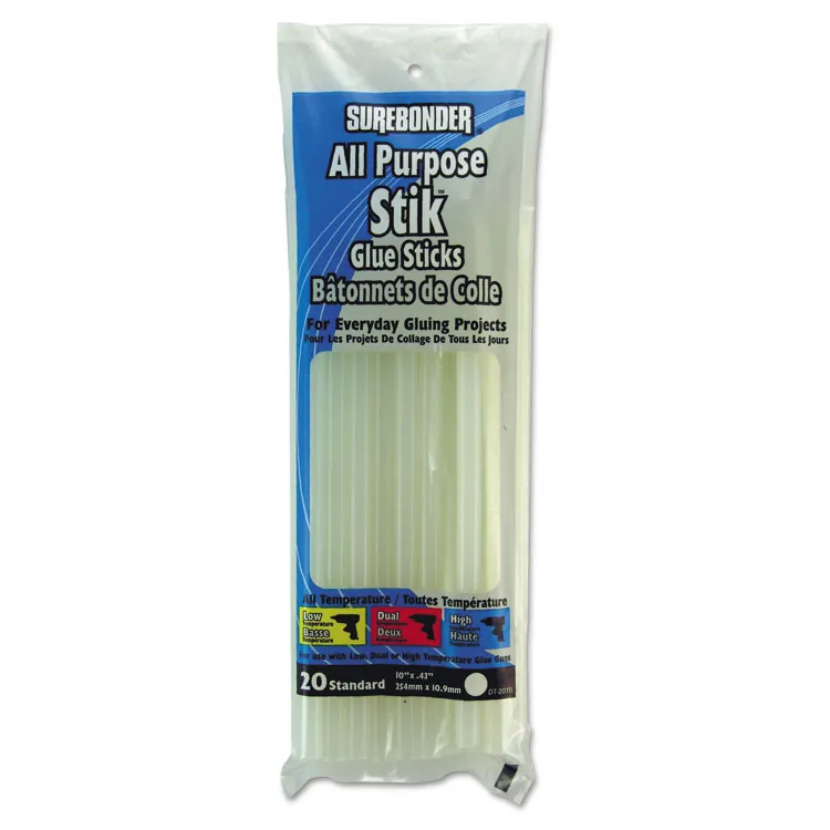 FPC CORPORATION FPR DT20 — SureBonder 4 All Purpose Glue Sticks - 20 / Pack - Clear