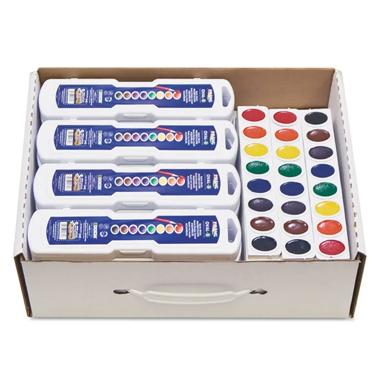 DIXON TICONDEROGA CO. DIX 08020 — Prang Oval Watercolor Master Pack - 0.17 fl oz - 36 / Carton - Assorted