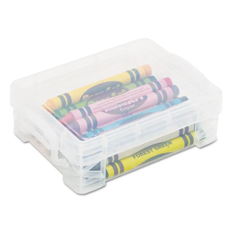 ADVANTUS CORPORATION AVT 40311 — Advantus Super Stacker Crayon Box - External Dimensions: 4.8 Width x 3.5 Depth x 1.6 Height - 24 x Crayon - Stackable - Plastic - Clear - For Crayon - 1 Each