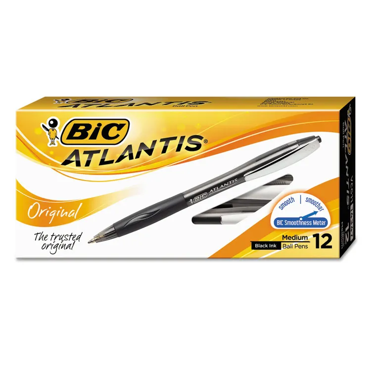 BIC BIC VCGN11BE — BIC Glide Exact Retractable Ballpoint - Fine Pen Point - Retractable - Blue - Blue, White Barrel - 12 / Dozen