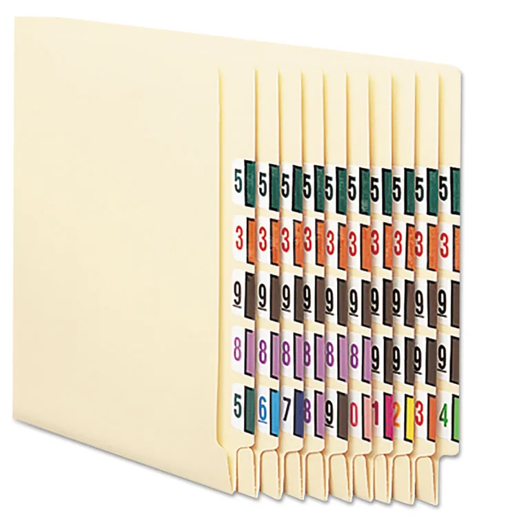 SMEAD MANUFACTURING CO. SMD 67377 — Smead BCCRN Bar-Style Color-Coded Labels - Number - 1 1/4 x 1 Length - Purple - 500 / Roll - 500 / Roll