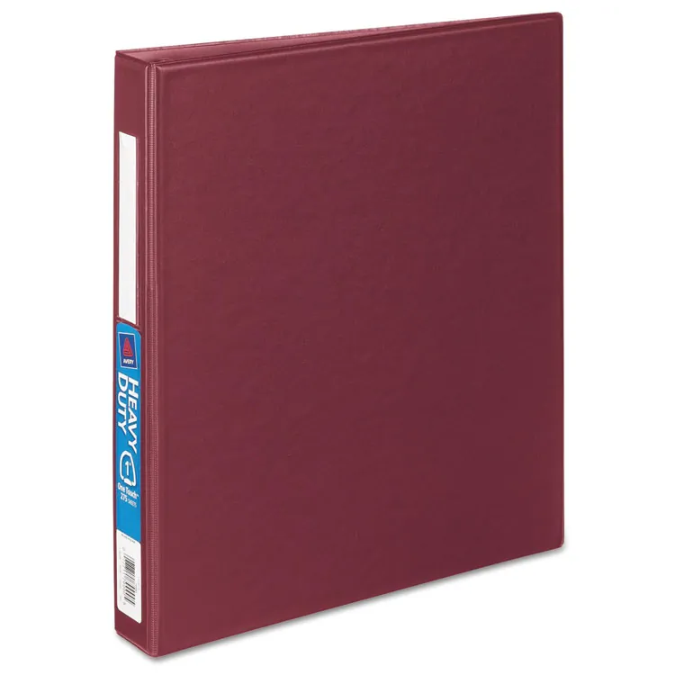 Avery Dennison AVE 79585 — Avery® Heavy-duty Binder - One-Touch Rings - DuraHinge - 1 1/2 Binder Capacity - Letter - 8 1/2 x 11 Sheet Size - 400 Sheet Capacity - Ring Fastener(s) - 4 Internal Pocket(s) - Polypropylene - Red - Recycled - Pocket, Heavy Duty, One Touch Ring, Long Lasting, Tear Resistant, Split Resistant, Locking Ring - 12 Each